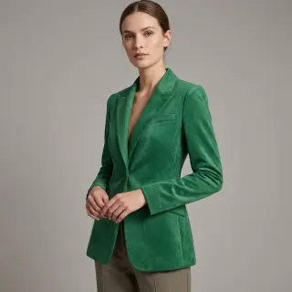 Bársony stretch SCUBA dark green
