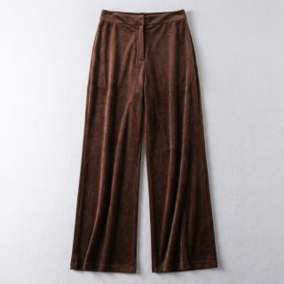 Elasztikus bársony anyag VELVET STRETCH dark brown