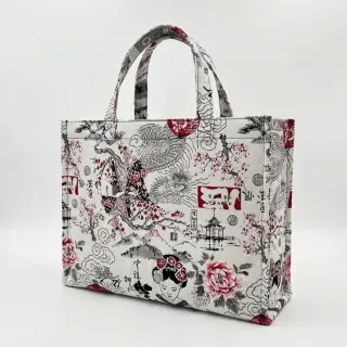 Dekorációs anyag jacquard Akita blanc