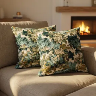 Dekorációs anyag jacquard Aubusson emeraude