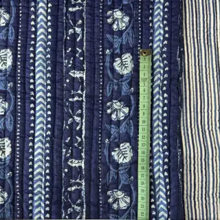 Pamutvászon QUILT Gange bleu