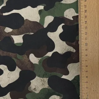 Pamutvászon Camouflage green digital print