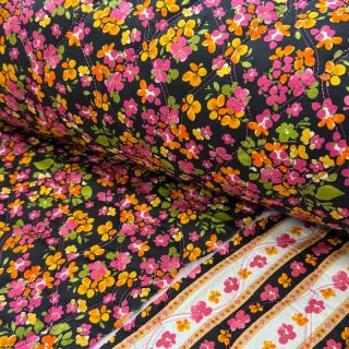 Pamutvászon VOILE STEPPED Ophelia flower digital print