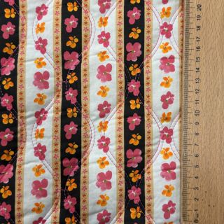 Pamutvászon VOILE STEPPED Ophelia flower digital print