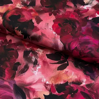 Pamutvászon SATIN Zurie flower digital print