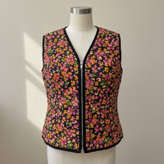 Pamutvászon VOILE STEPPED Ophelia flower digital print