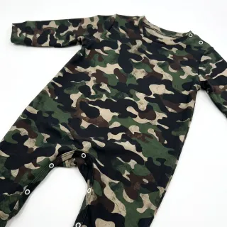 Pamutvászon Camouflage green digital print