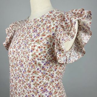 Pamutvászon Simie flowers offwhite digital print