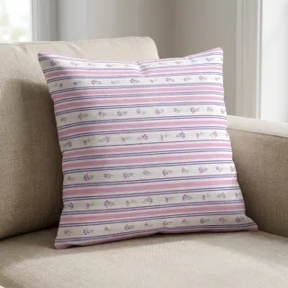 Pamutvászon Fine flowers STRIPE purple