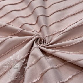 Jersey RUFFLES powder pink