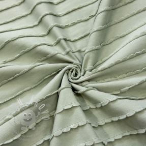 Jersey RUFFLES sage