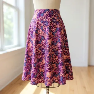 Viszkóz FSTRETCH lowers Junie purple