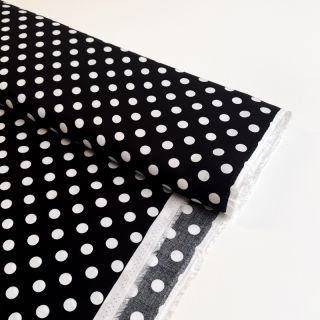 Viszkóz RADIANCE Polka dot black