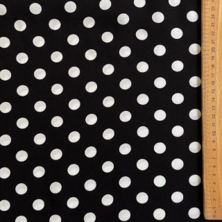 Viszkóz RADIANCE Polka dot black