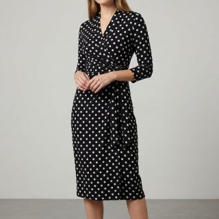 Viszkóz RADIANCE Polka dot black