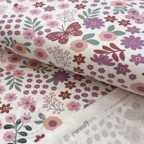 Szabadidő anyag Flowers Azriel offwhite