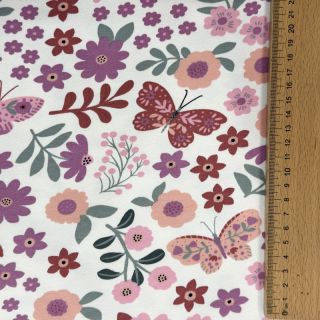 Szabadidő anyag Flowers Azriel offwhite