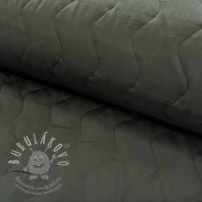 Steppelt anyag ZIG ZAG army green