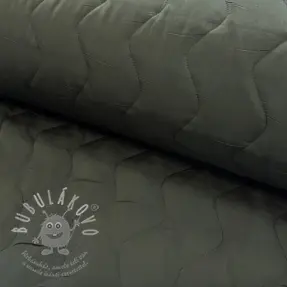 Steppelt anyag ZIG ZAG army green