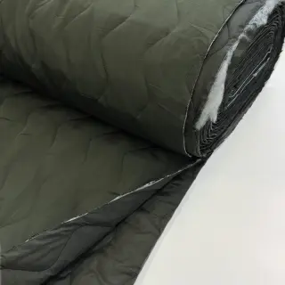 Steppelt anyag ZIG ZAG army green