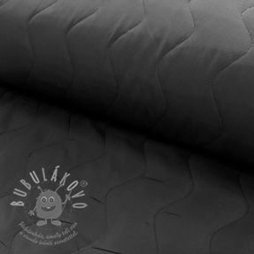 Steppelt anyag ZIG ZAG black