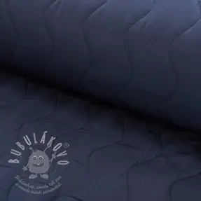 Steppelt anyag ZIG ZAG navy