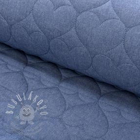 Steppelt anyag DENIM Hearts