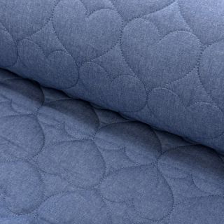 Steppelt anyag DENIM Hearts