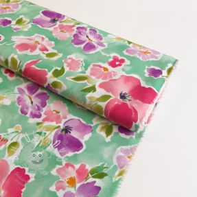 Viszkóz ECOVERO Flowers design B digital print