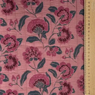 Dupla géz/muszlin STEPPED Flowers mauve