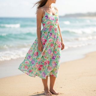 Viszkóz ECOVERO Flowers design B digital print