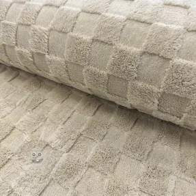 Fleece JACQUARD Check ecru