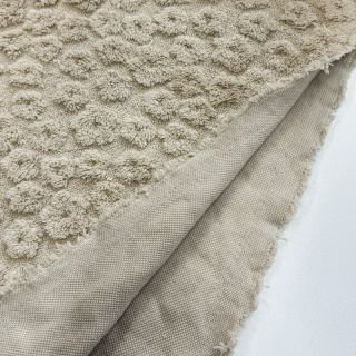 Fleece JACQUARD Flowers ecru