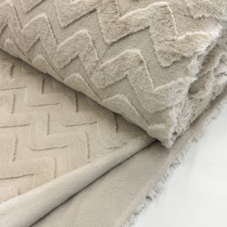Fleece Abstract beige