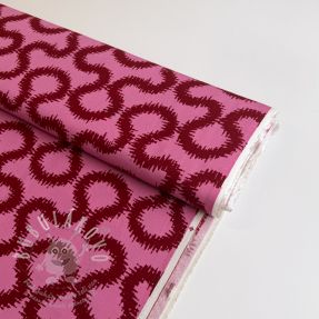 Viszkóz STRETCH Abstract pink