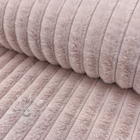 Műszőrme Stripes Luxe old rose