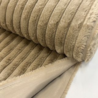 Műszőrme Stripes Luxe beige