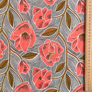 Pamutvászon VOILE Timi flowers