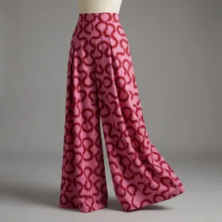 Viszkóz STRETCH Abstract pink