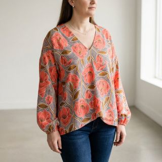 Pamutvászon VOILE Timi flowers