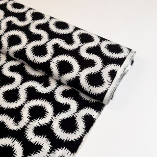 Viszkóz STRETCH Abstract black