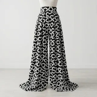 Viszkóz STRETCH Abstract black