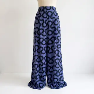 Viszkóz STRETCH Abstract blue