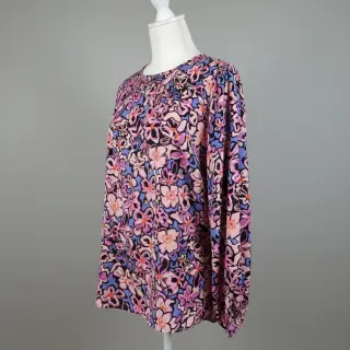Viszkóz STRETCH Flowers Junie black