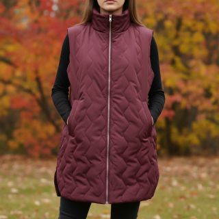 Steppelt anyag ZIG ZAG aubergine