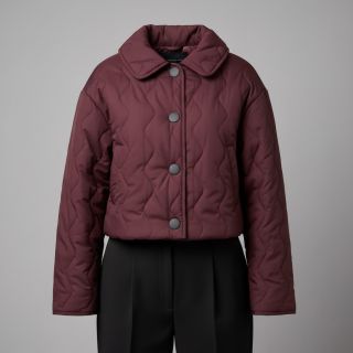 Steppelt anyag ZIG ZAG aubergine