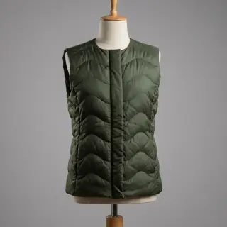 Steppelt anyag ZIG ZAG army green