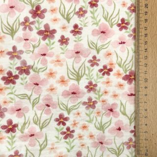 Dupla géz/muszlin Flowers Sisi digital print