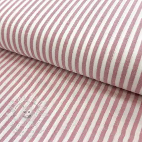 Dupla géz/muszlin YARN DYED Summer stripe rose