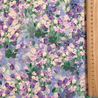 Viszkóz SATIN Flowers Jamie digital print